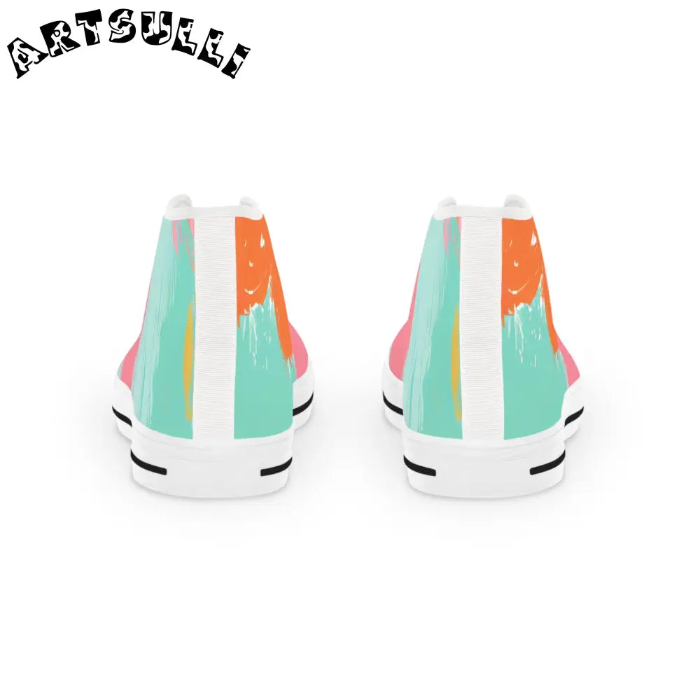 JAKKOUTTHEBXX Preppy Pixel Bloom Men’s High Top Sneakers