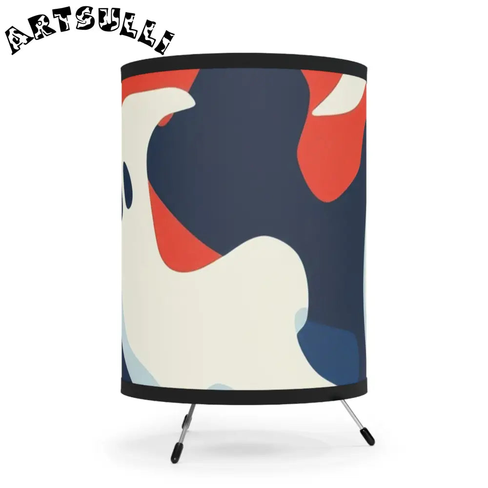 JAKKOUTTHEBXX Camo Ghosts Tripod Lamp with High-Res Printed Shade