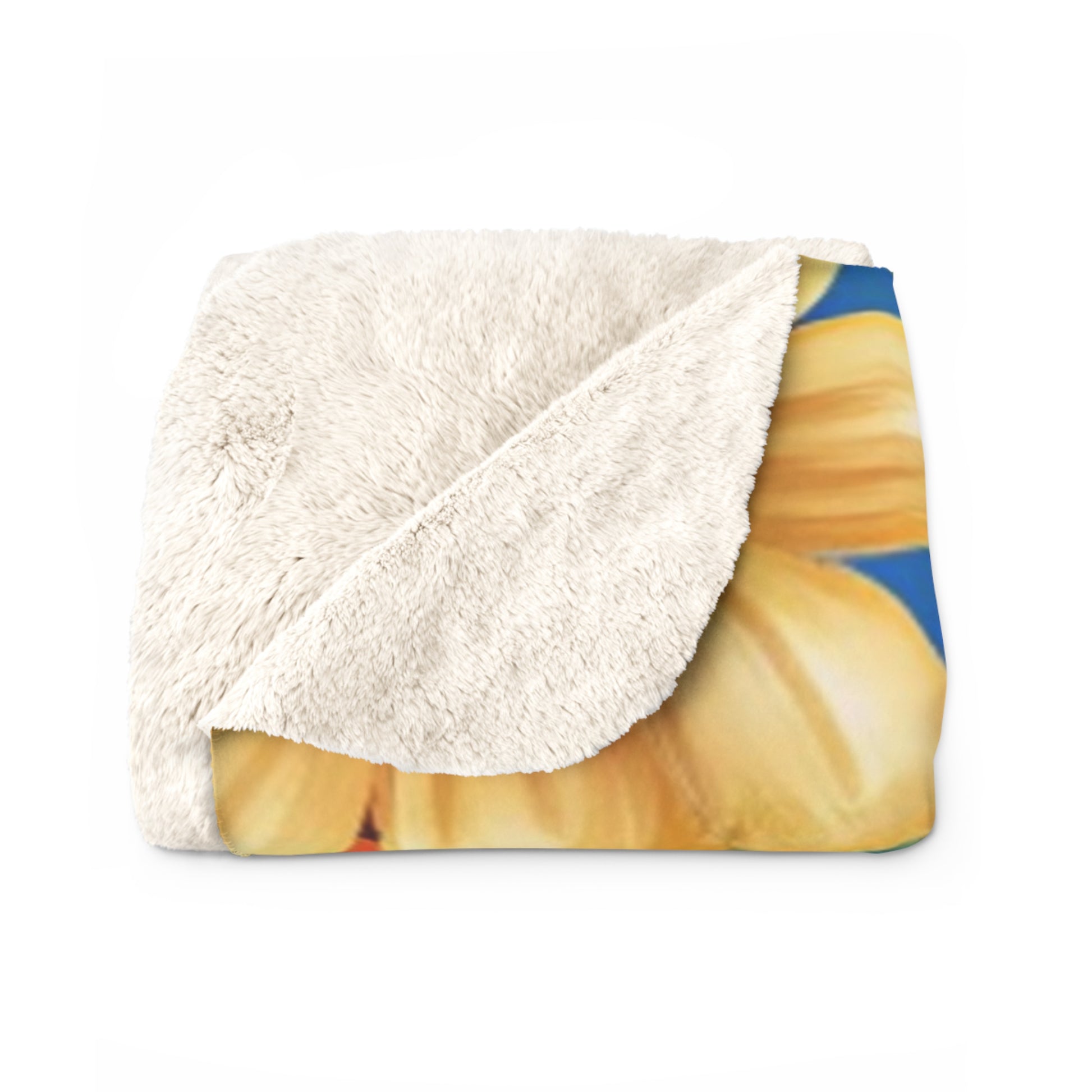 Floral Stripe 4K Sherpa Fleece Blanket, Artsulli - Art is Long, Life is Short, Home Decor, , , , , , , 