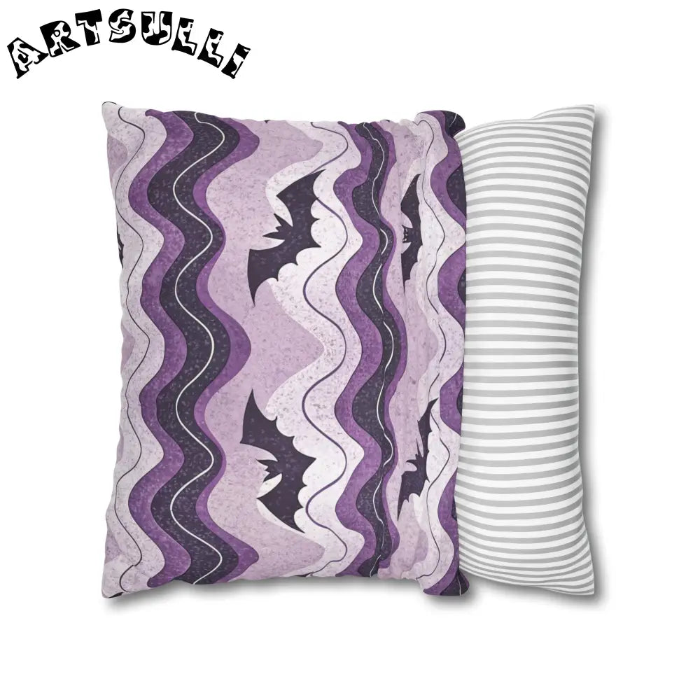 JAKKOUTTHEBXX Bat Wave Spun Polyester Square Pillowcase