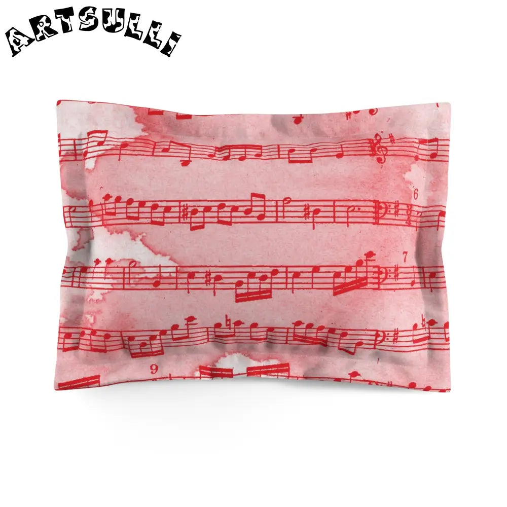 JAKKOUTTHEBXX Pink Musical Notes Pillow Sham 2025