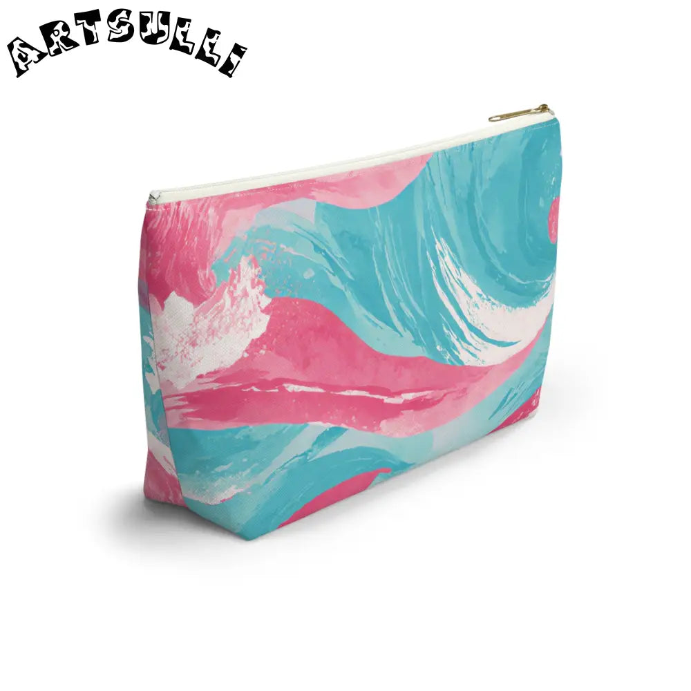JAKKOUTTHEBXX The Great Pastelwave Pink and Blue Accessory Pouch w