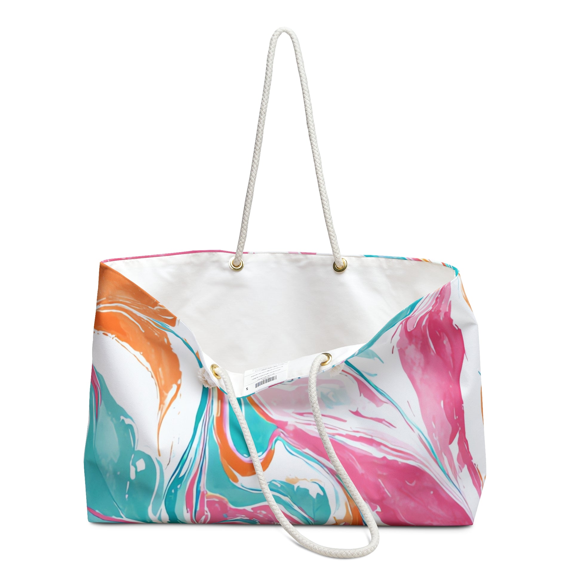 Liquid Pastel Spill Multi-Color Weekender Bag, Artsulli - Art is Long, Life is Short, Bags, , , , , , , 