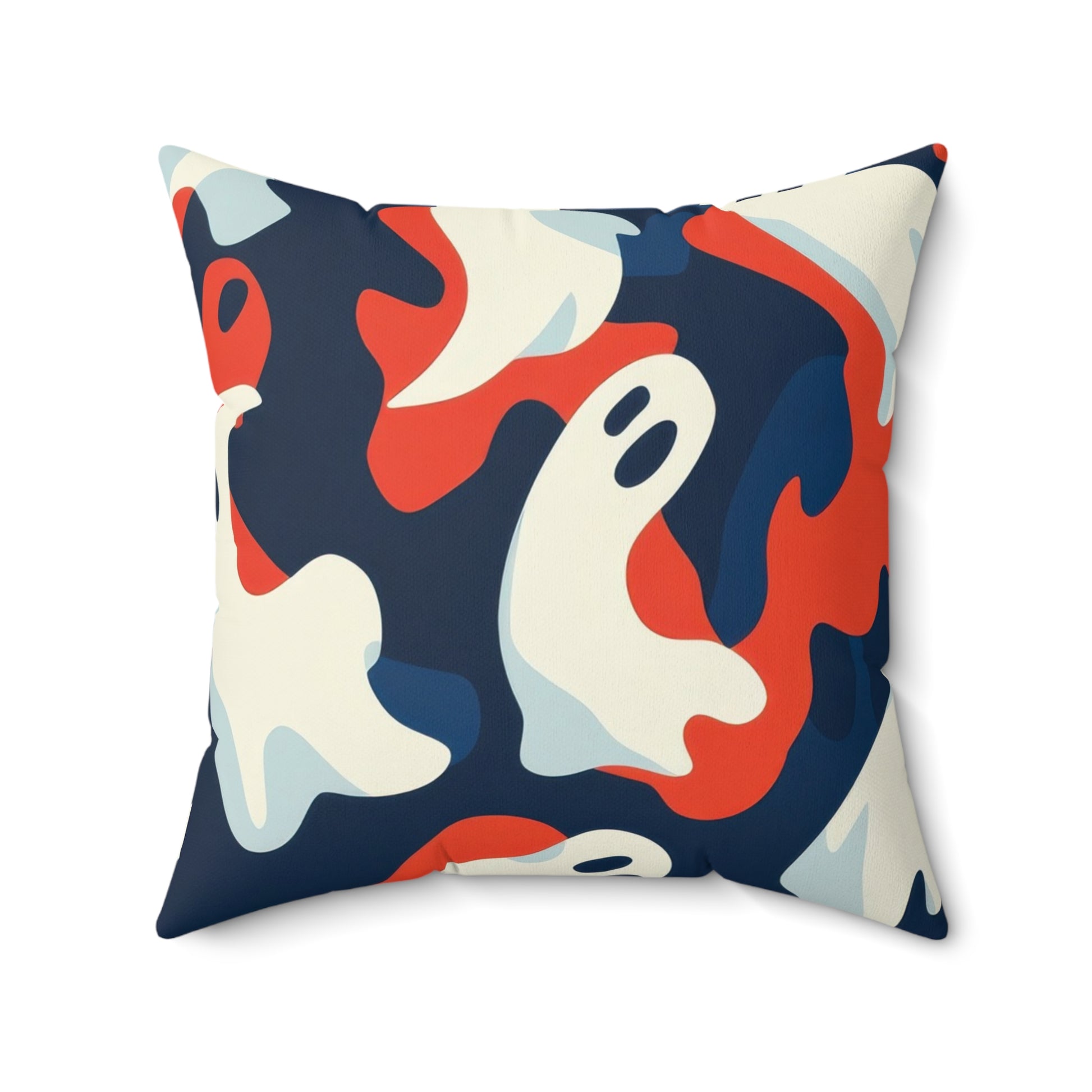 Camo Ghosts Faux Suede Square Pillow, Artsulli - Art is Long, Life is Short, Home Decor, , , , , , , 