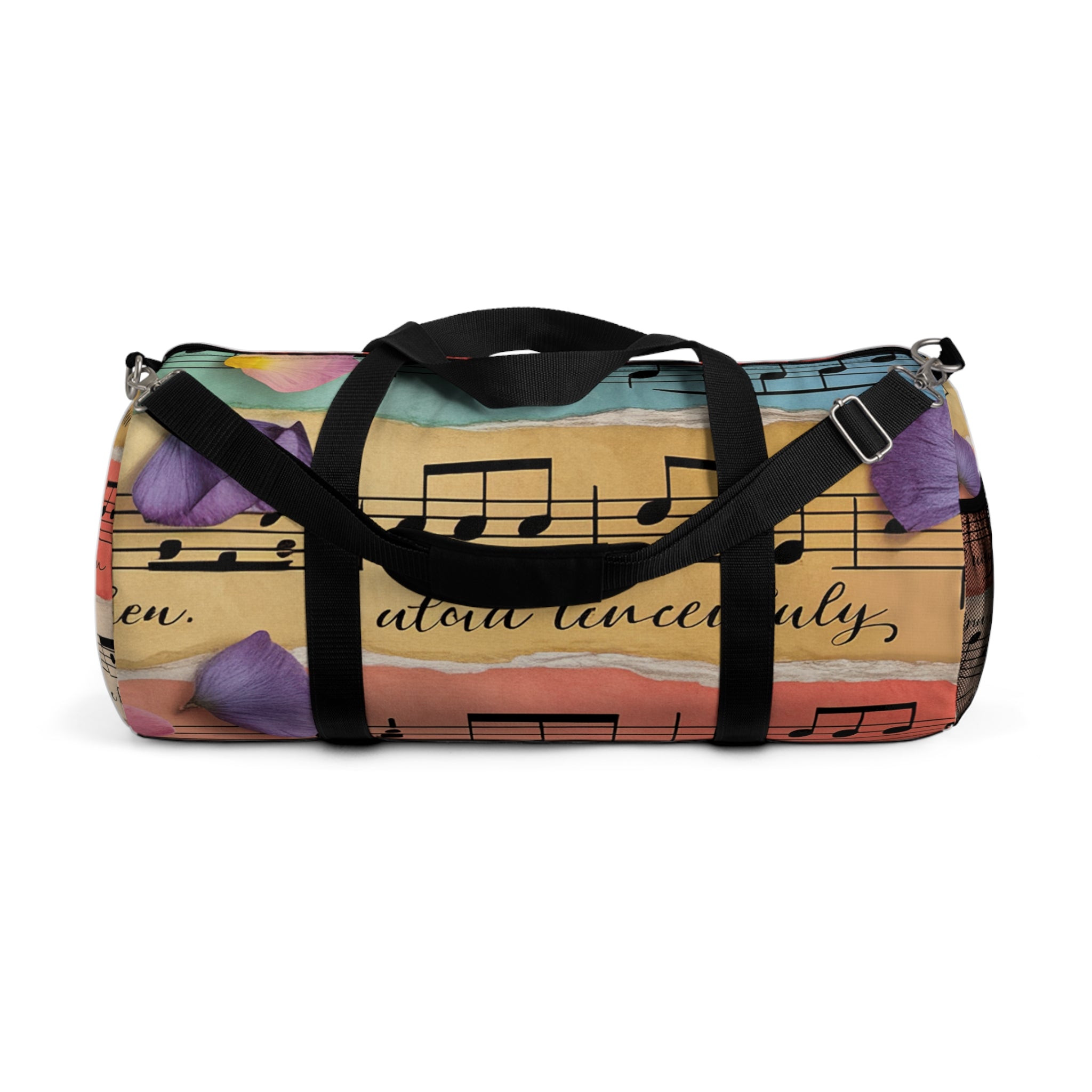 Torn Type Beat Sheet Music Multi-Color Duffel Bag, Artsulli - Art is Long, Life is Short, Bags, Size, Large, , , , , 27943467501039802519