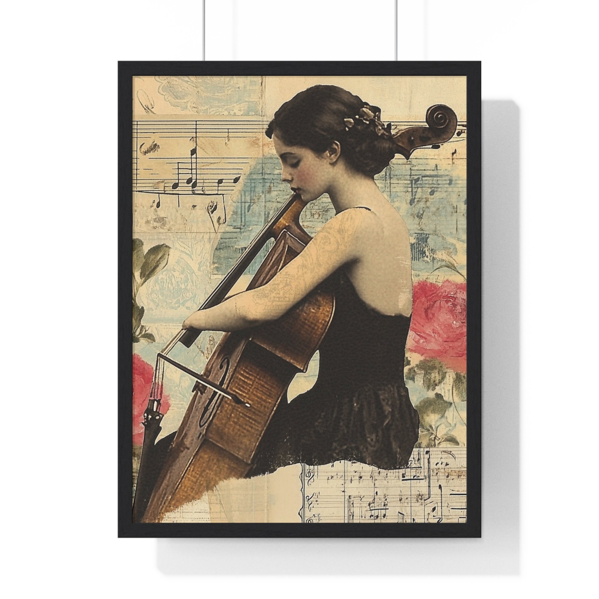 Vaporwave Type Beat Girl Vertical Framed Poster, Artsulli - Art is Long, Life is Short, Poster, Size, 18″ x 24″, Color, Black, , , 13666499161677974270