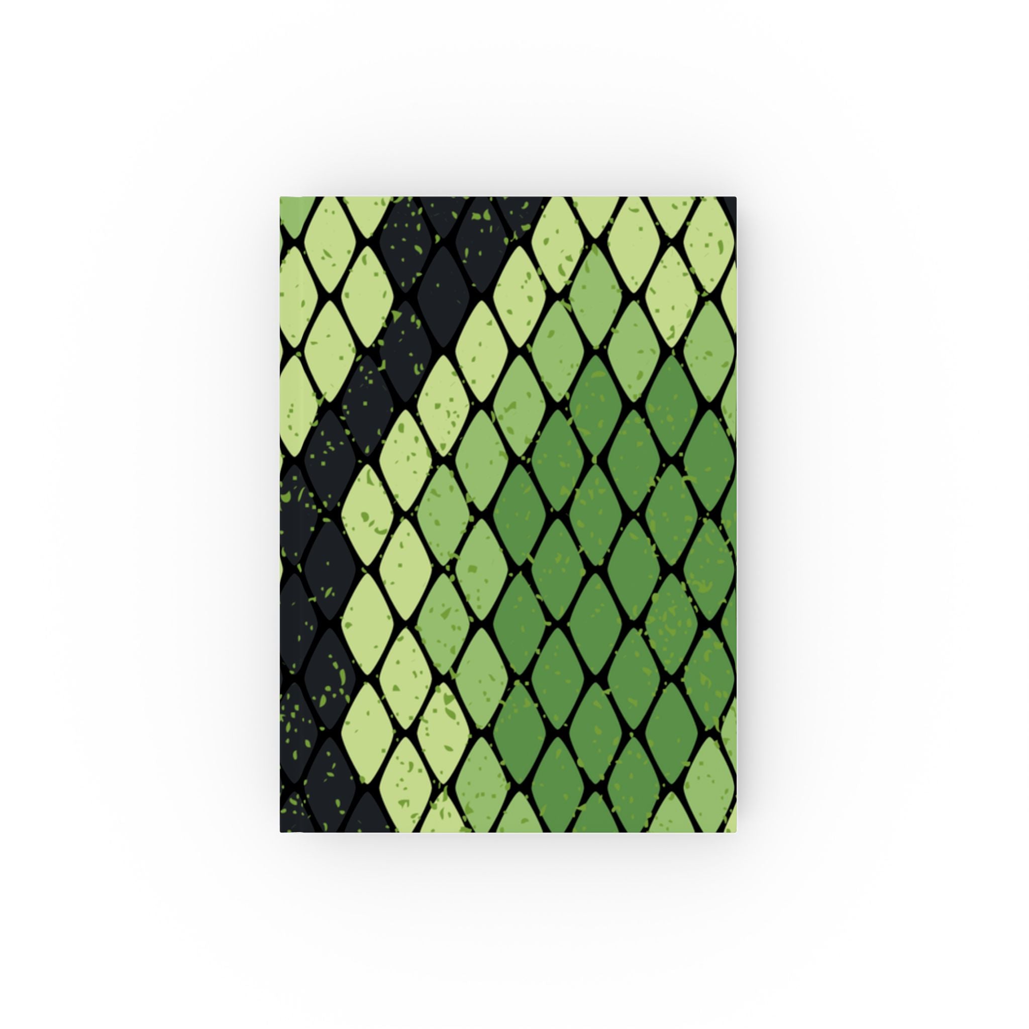Snake Skin Green and Black Hard Backed Journal, Artsulli - Art is Long, Life is Short, Paper products, Paper, Blank, Size, 5.2" x 7.4", , , 11183342405551