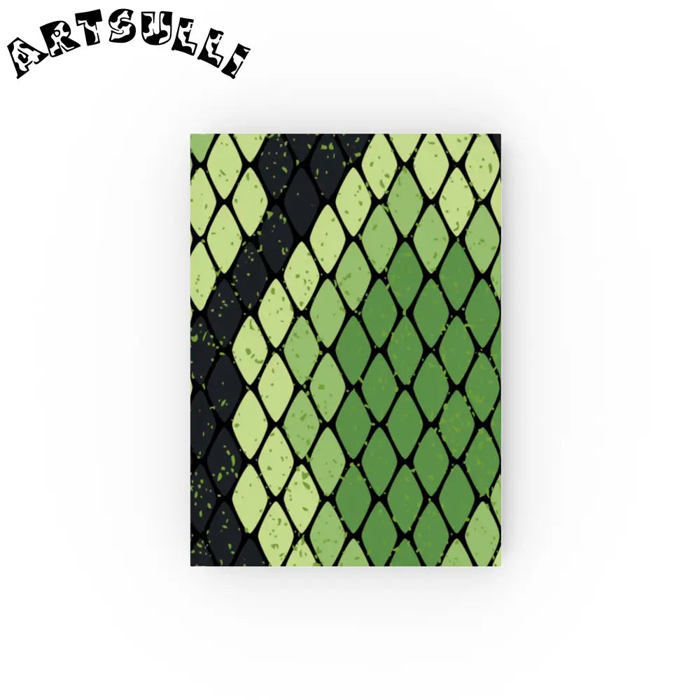JAKKOUTTHEBXX Snake Skin Green and Black Hard Backed Journal