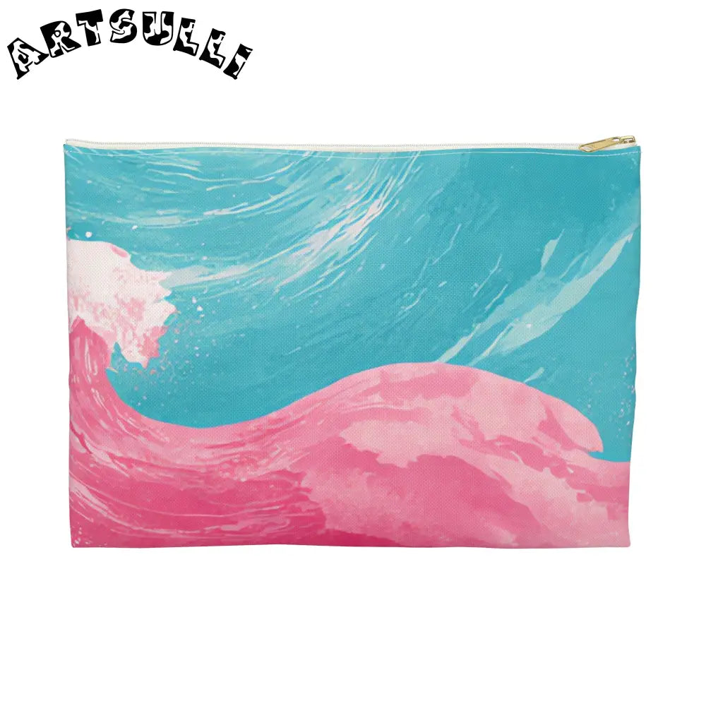 JAKKOUTTHEBXX The Great Pastelwave Pink and Blue Accessory Pouch