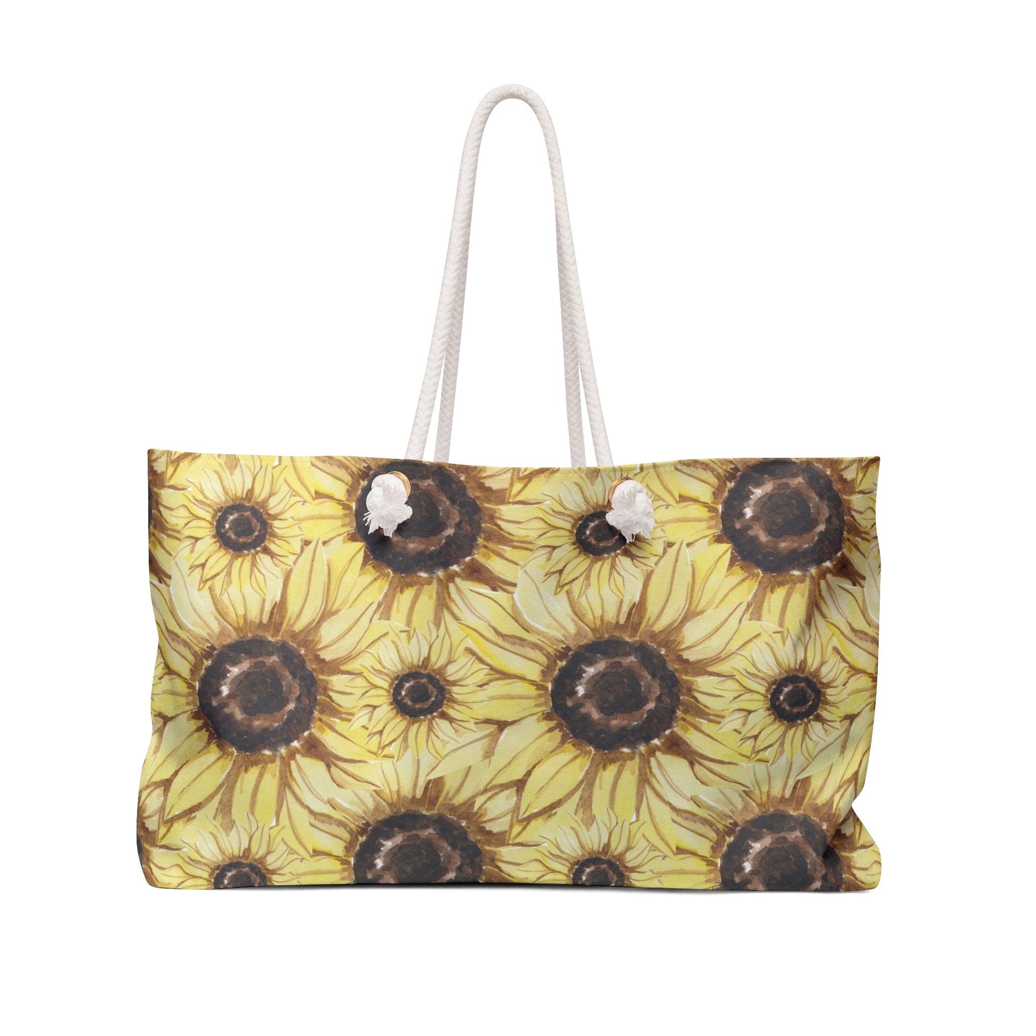 Retro Anime Sunflower Weekender Bag, Artsulli - Art is Long, Life is Short, Bags, Size, 24" × 13", , , , , 36145515253881211637