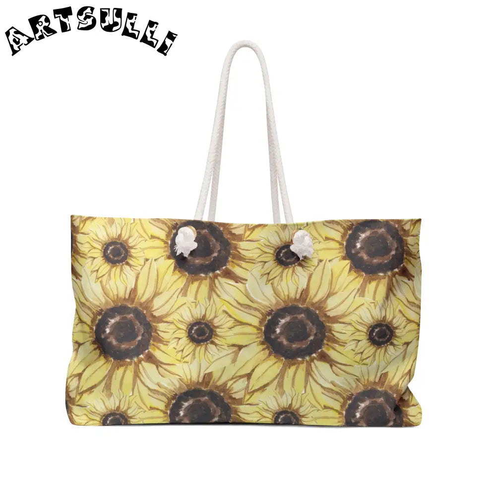 JAKKOUTTHEBXX Retro Anime Sunflower Weekender Bag JAKKOUTTHEBXX