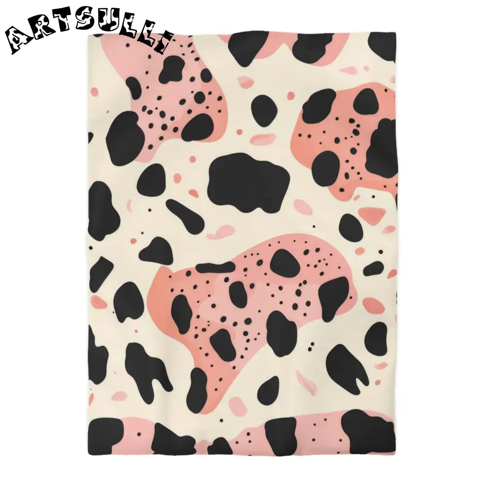 JAKKOUTTHEBXX Pink Cow Print Super Soft Art Printed Duvet Cover 2025