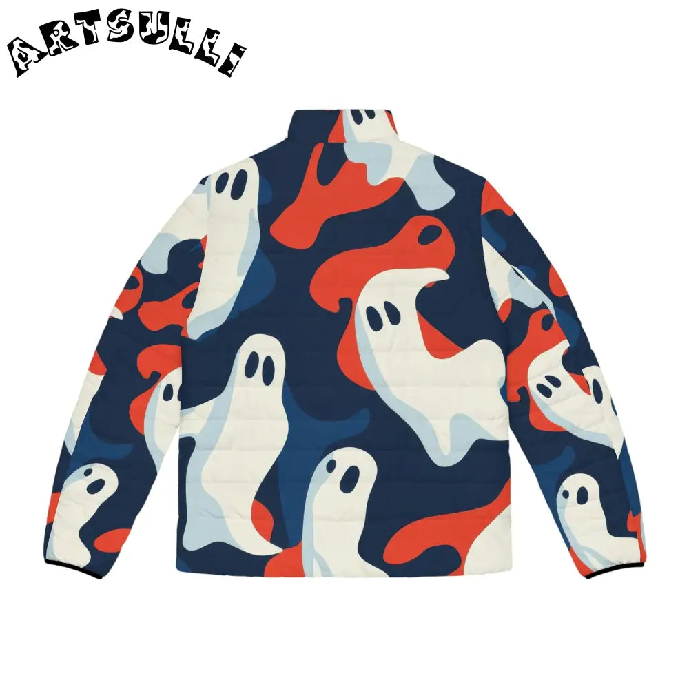 JAKKOUTTHEBXX Camo Ghosts Men’s Puffer Jacket (AOP) JAKKOUTTHEBXX