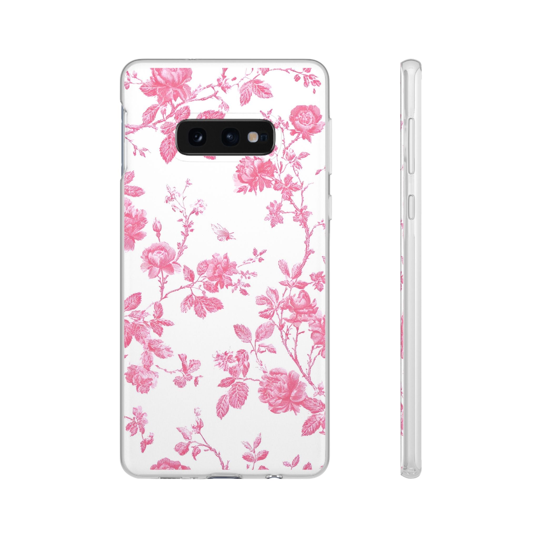 Pink and White Floral iPhone Case