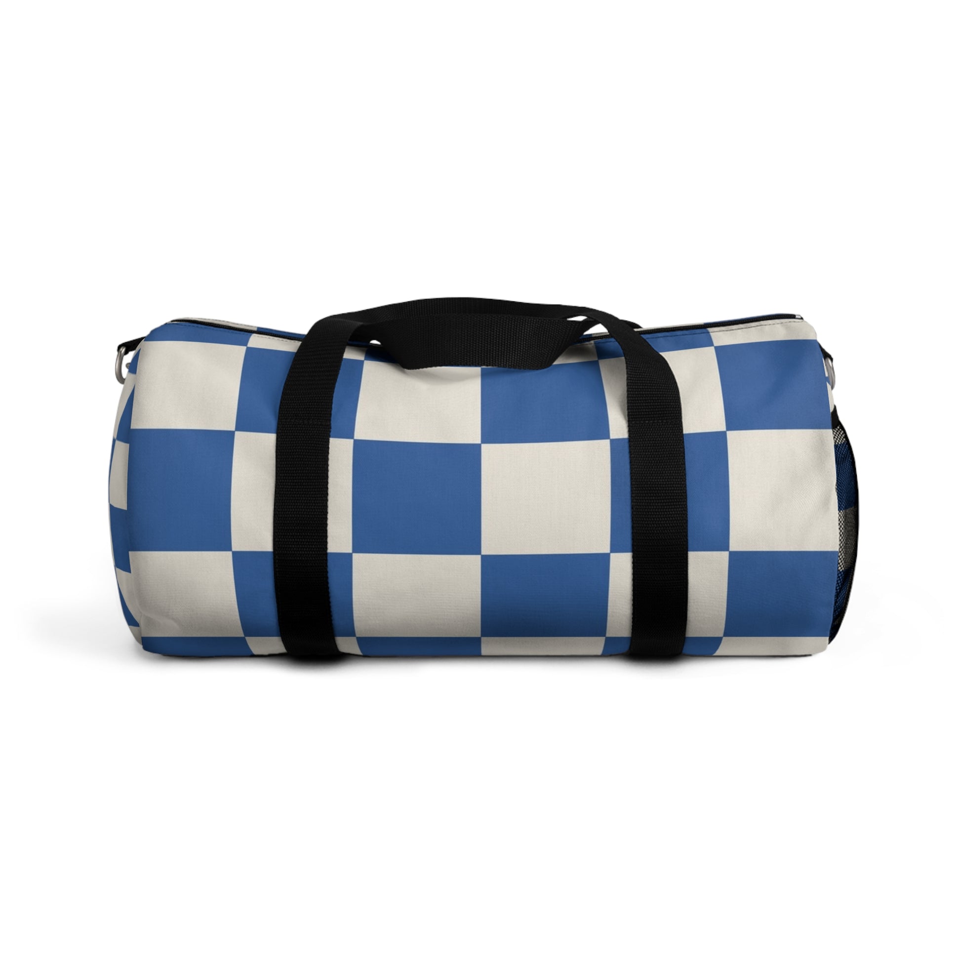 Checkerboard Blue Duffel Bag, Artsulli - Art is Long, Life is Short, Bags, Size, Small, , , , , 14527783907447323513