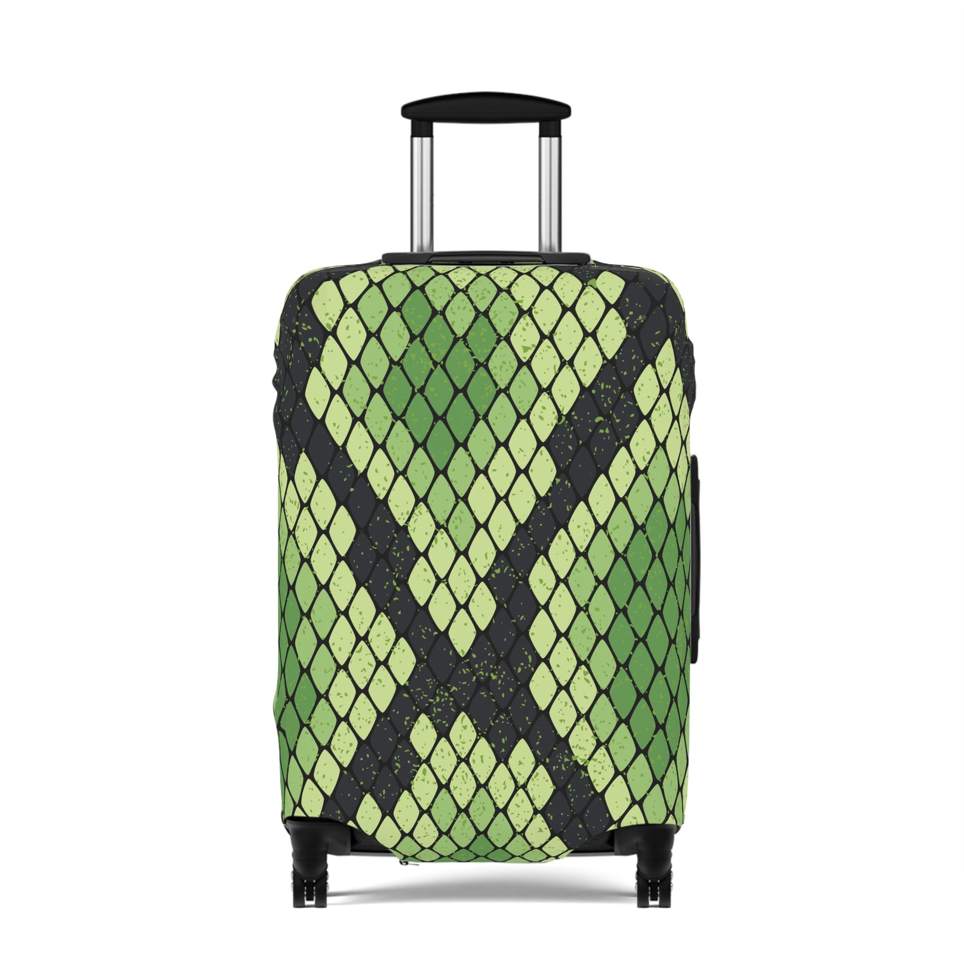 Snake Skin Green and Black Luggage Cover, Artsulli - Art is Long, Life is Short, Accessories, Size, 25'' × 16'', , , , , 11188153504206