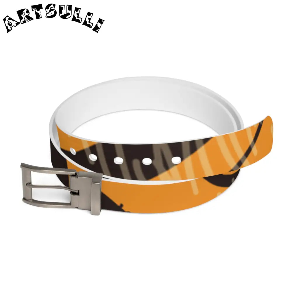 JAKKOUTTHEBXX Tiger Scratches Orange & Black Belt JAKKOUTTHEBXX