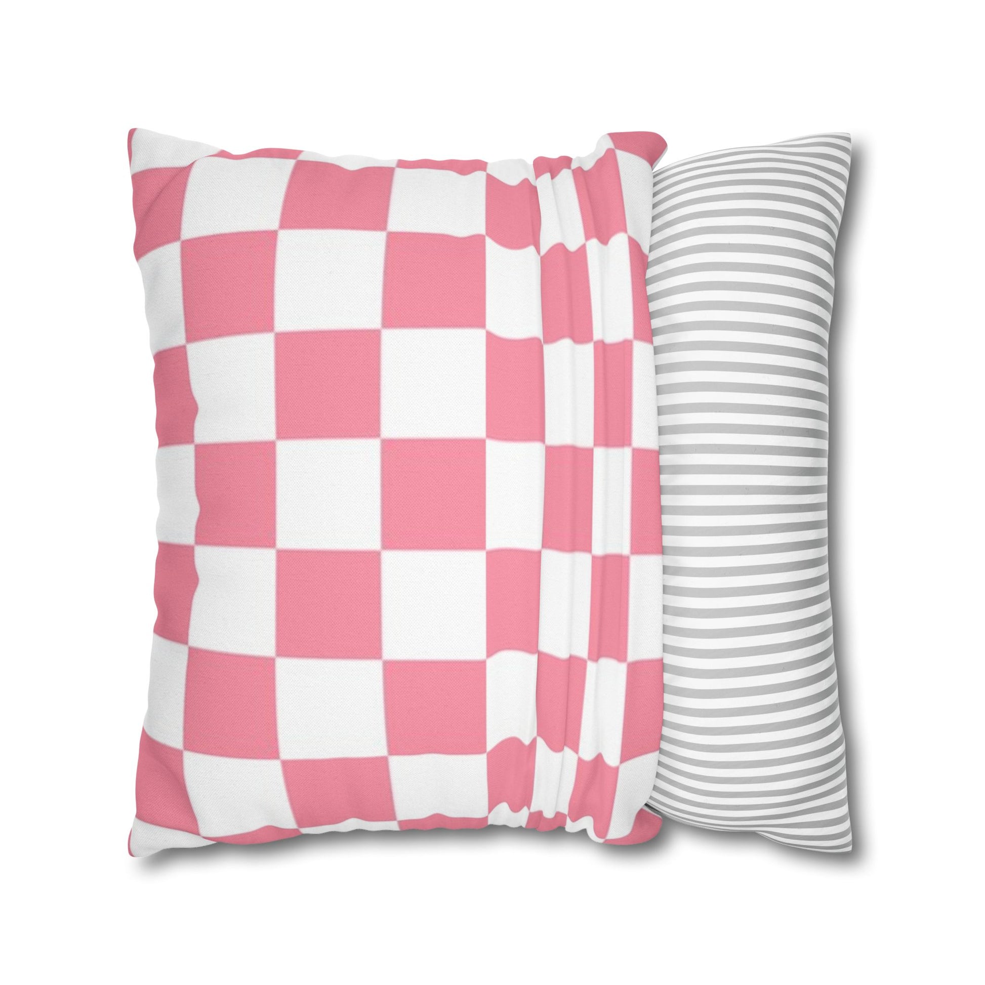 Brigandine Checkered Scene Spun Polyester Square Pillowcase, Artsulli - Art is Long, Life is Short, Home Decor, , , , , , , 