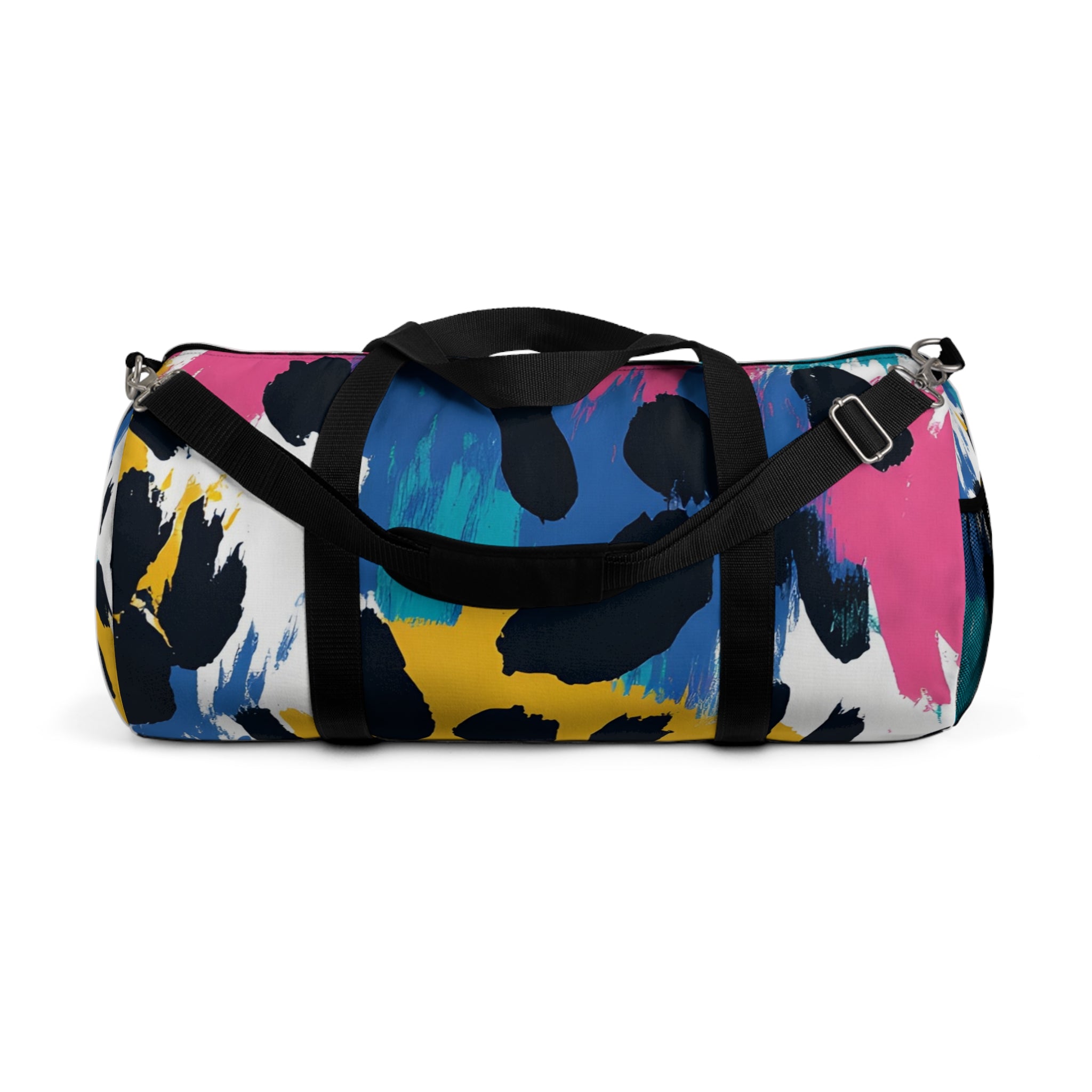 Leopard Print x Paint Brush Strokes Multi-Color Duffel Bag, Artsulli - Art is Long, Life is Short, Bags, Size, Large, , , , , 91445936226441532533