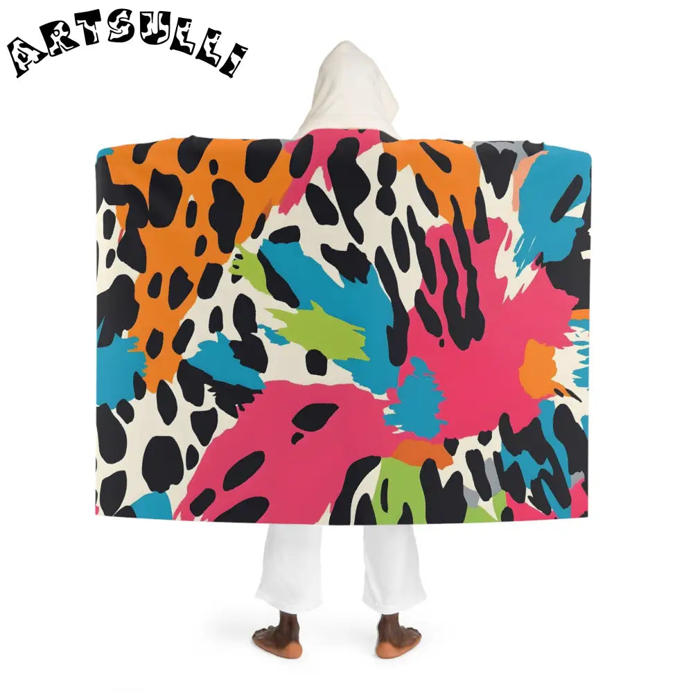 JAKKOUTTHEBXX Wild Brush Strokes x Animal Print Multi-Color Hooded