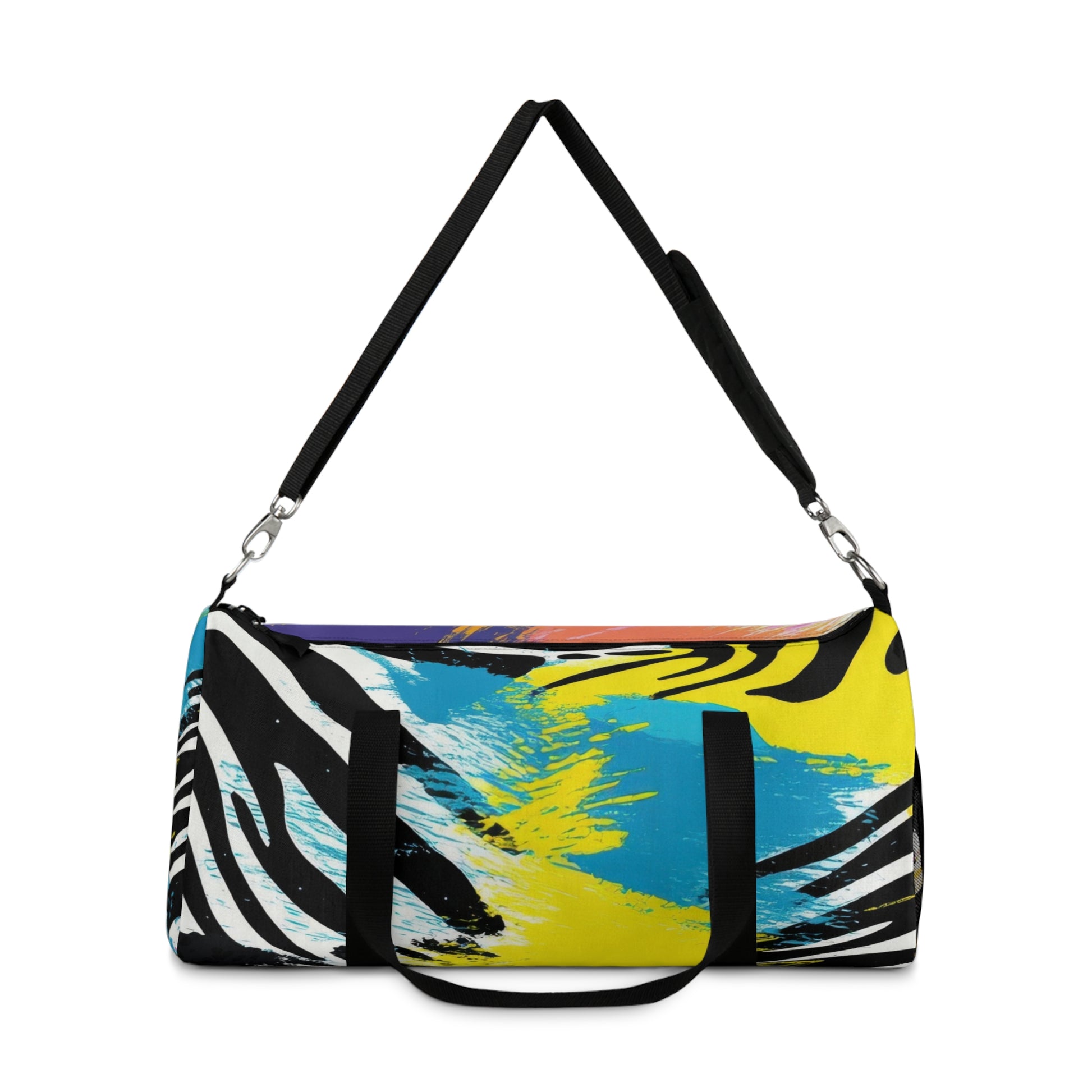 Zebra Stripes x Leapord Print x Paint Splatter Multi-Color Duffel Bag, Artsulli - Art is Long, Life is Short, Bags, , , , , , , 