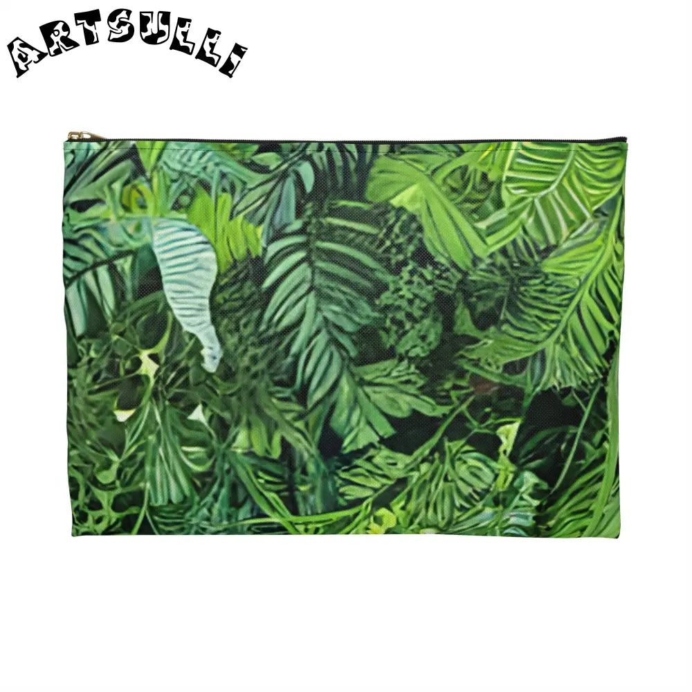 JAKKOUTTHEBXX Tropical bloom zippered pouch JAKKOUTTHEBXX Artsulli