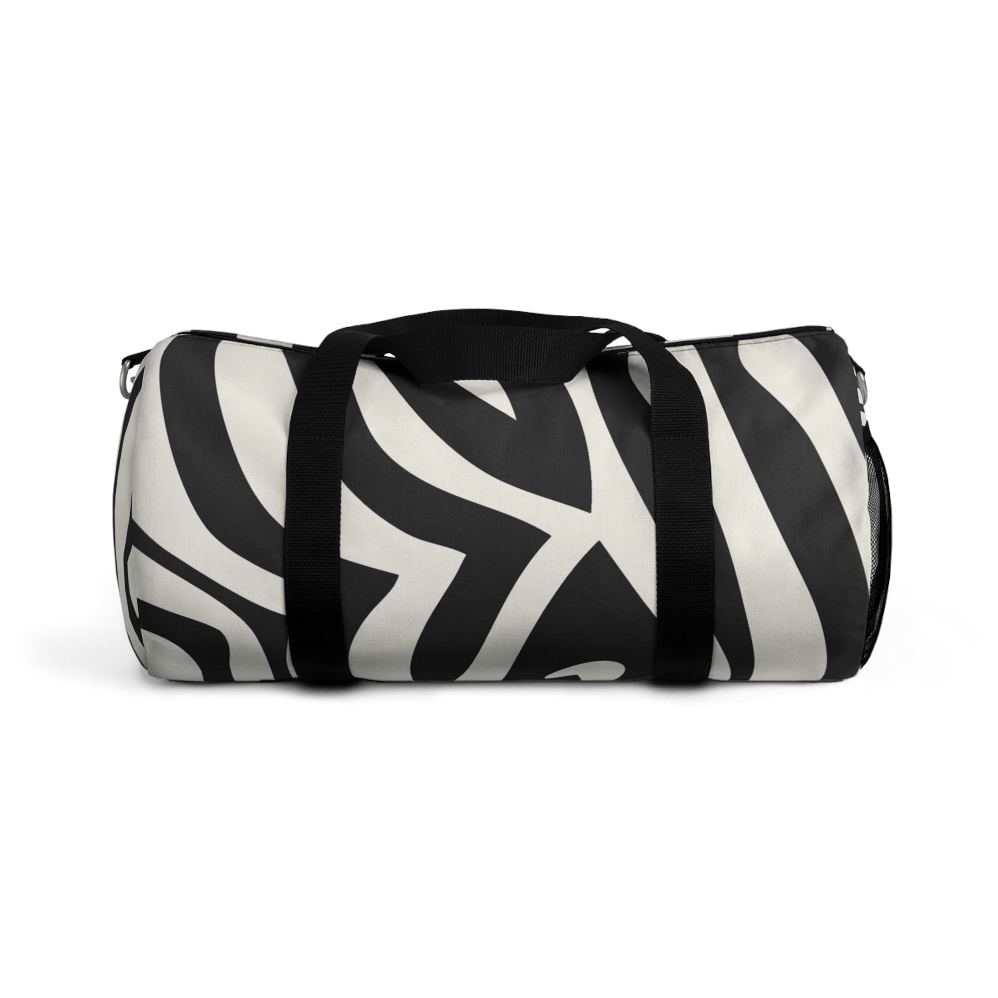 Melting Zebra Stripes Black and White Duffel Bag, Artsulli - Art is Long, Life is Short, Bags, Size, Small, , , , , 68876248409291