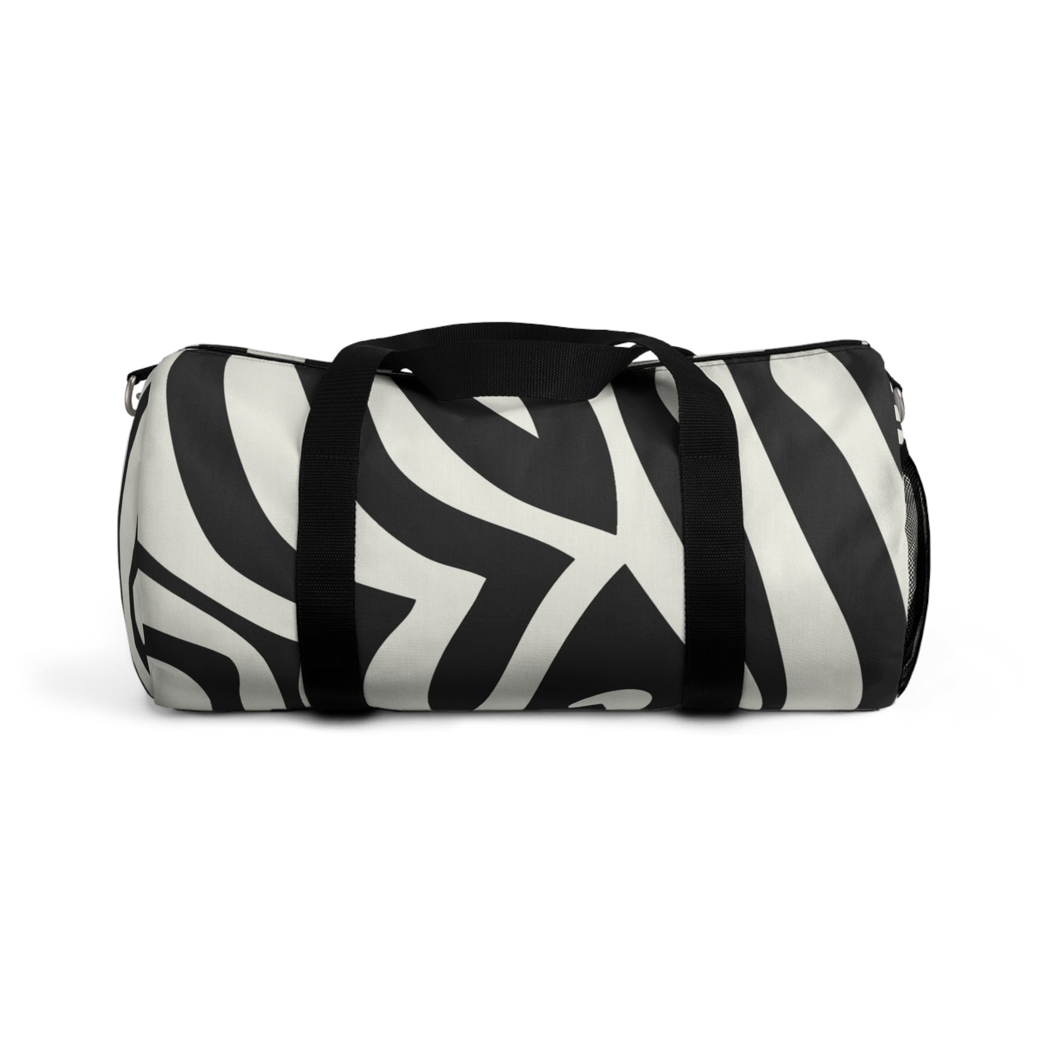 Melting Zebra Stripes Black and White Duffel Bag, Artsulli - Art is Long, Life is Short, Bags, Size, Small, , , , , 68876248409291