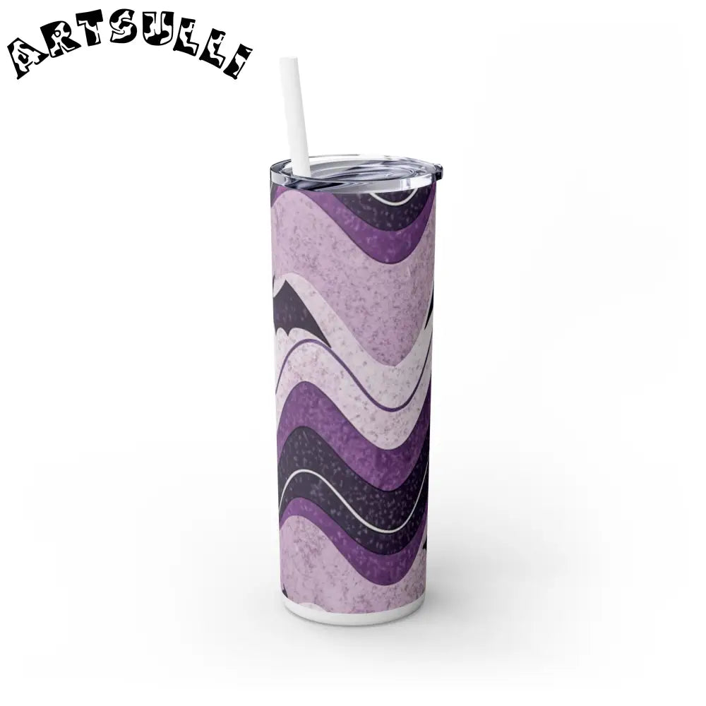 JAKKOUTTHEBXX Bat Wave Skinny Tumbler with Straw 20oz JAKKOUTTHEBXX
