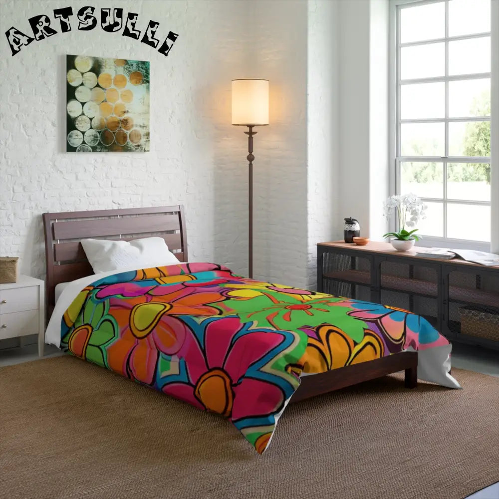 JAKKOUTTHEBXX Chromatic Daisy Dream Comforter JAKKOUTTHEBXX Artsulli