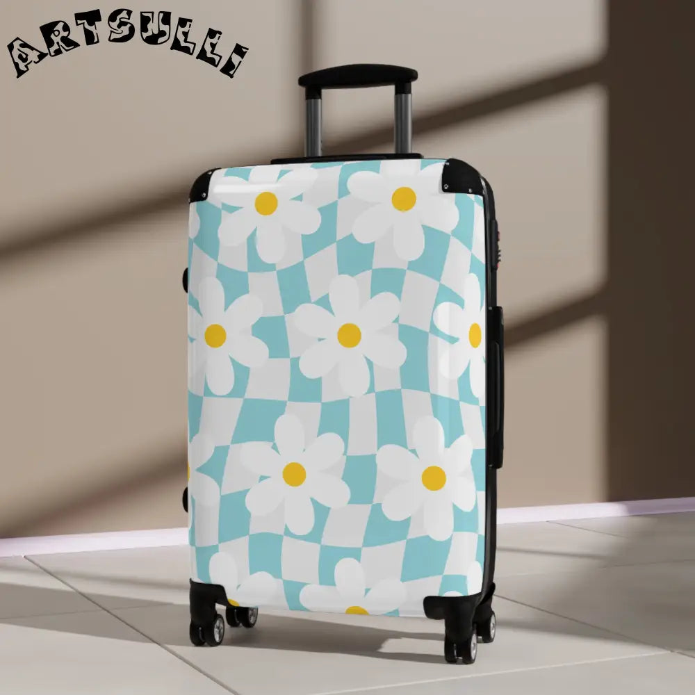 JAKKOUTTHEBXX Trippy Check Garden Suitcase JAKKOUTTHEBXX Artsulli