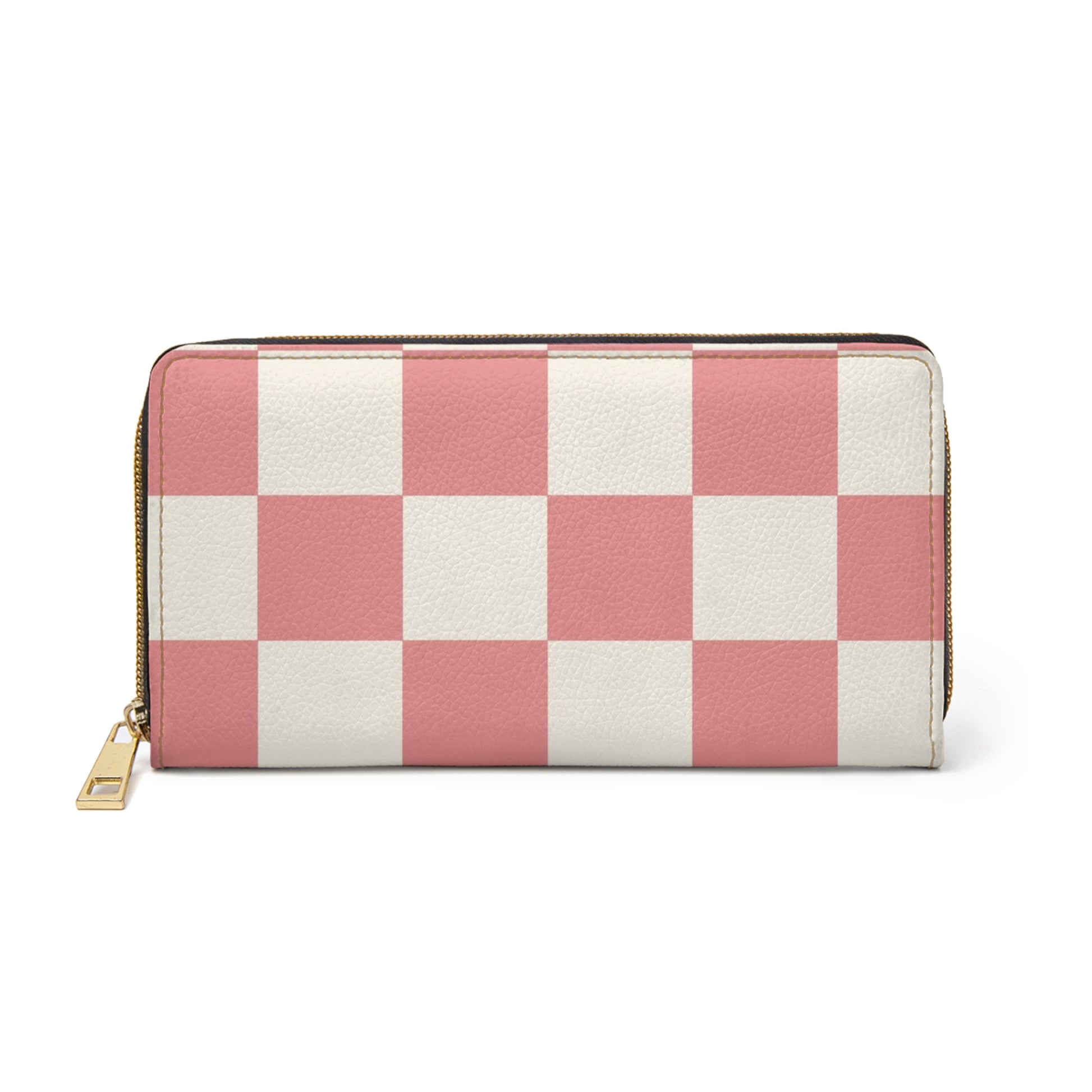 Retro Checkered Grassland Sprites Zipper Wallet, Artsulli - Art is Long, Life is Short, Accessories, Size, One size, Color, White, , , 20196068300868666713