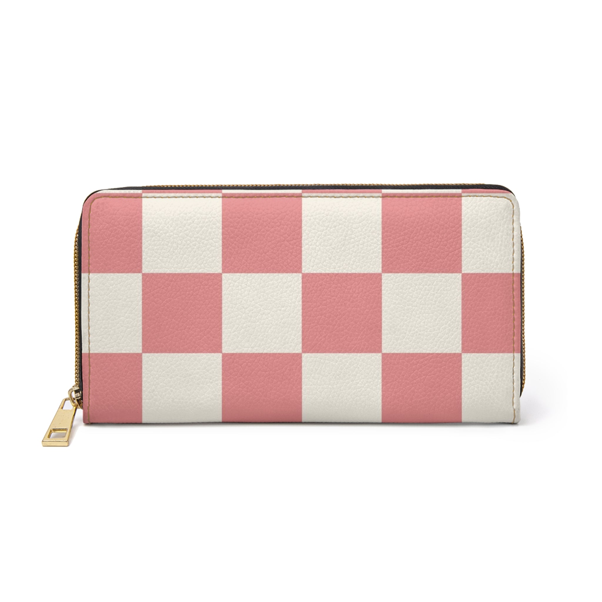 Retro Checkered Grassland Sprites Zipper Wallet, Artsulli - Art is Long, Life is Short, Accessories, Size, One size, Color, White, , , 20196068300868666713