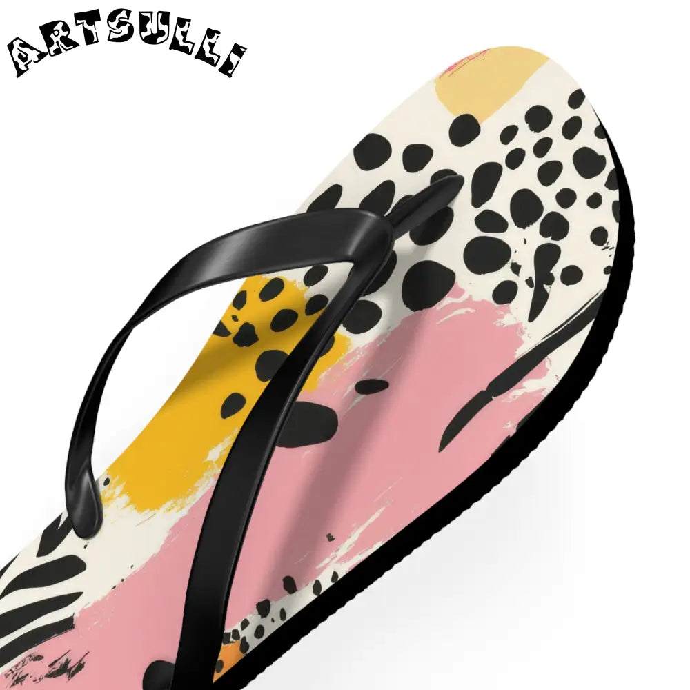 JAKKOUTTHEBXX Rae Zebra Rhapsody II Flip Flops JAKKOUTTHEBXX