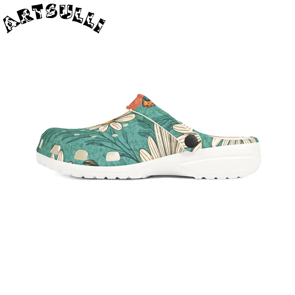 JAKKOUTTHEBXX Retro Daisy Dream EVA Foam Rubber Shoes (AOP)