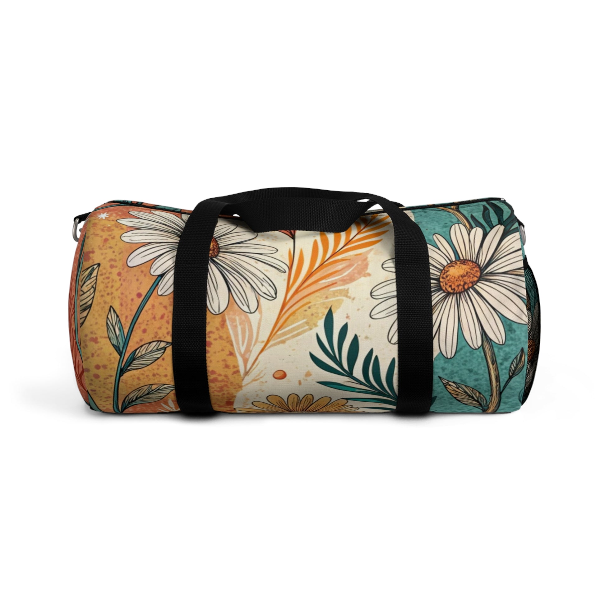 Retro Daisy Dream II Duffel Bag, Artsulli - Art is Long, Life is Short, Bags, Size, Small, , , , , 18617936088711660037