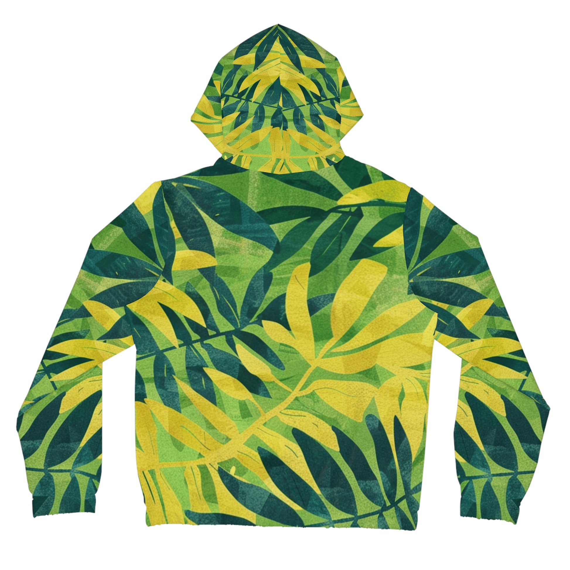 Green Leaf x Yellow Leaf x Tropical x Jungle Women’s Full-Zip Hoodie (AOP), Artsulli - Art is Long, Life is Short, All Over Prints, , , , , , , 