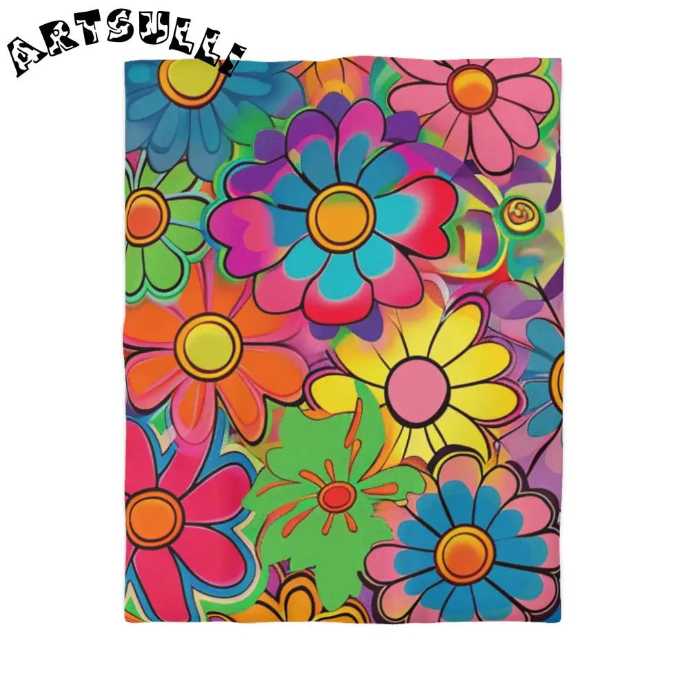 JAKKOUTTHEBXX Chromatic Daisy Dream Microfiber Duvet Cover