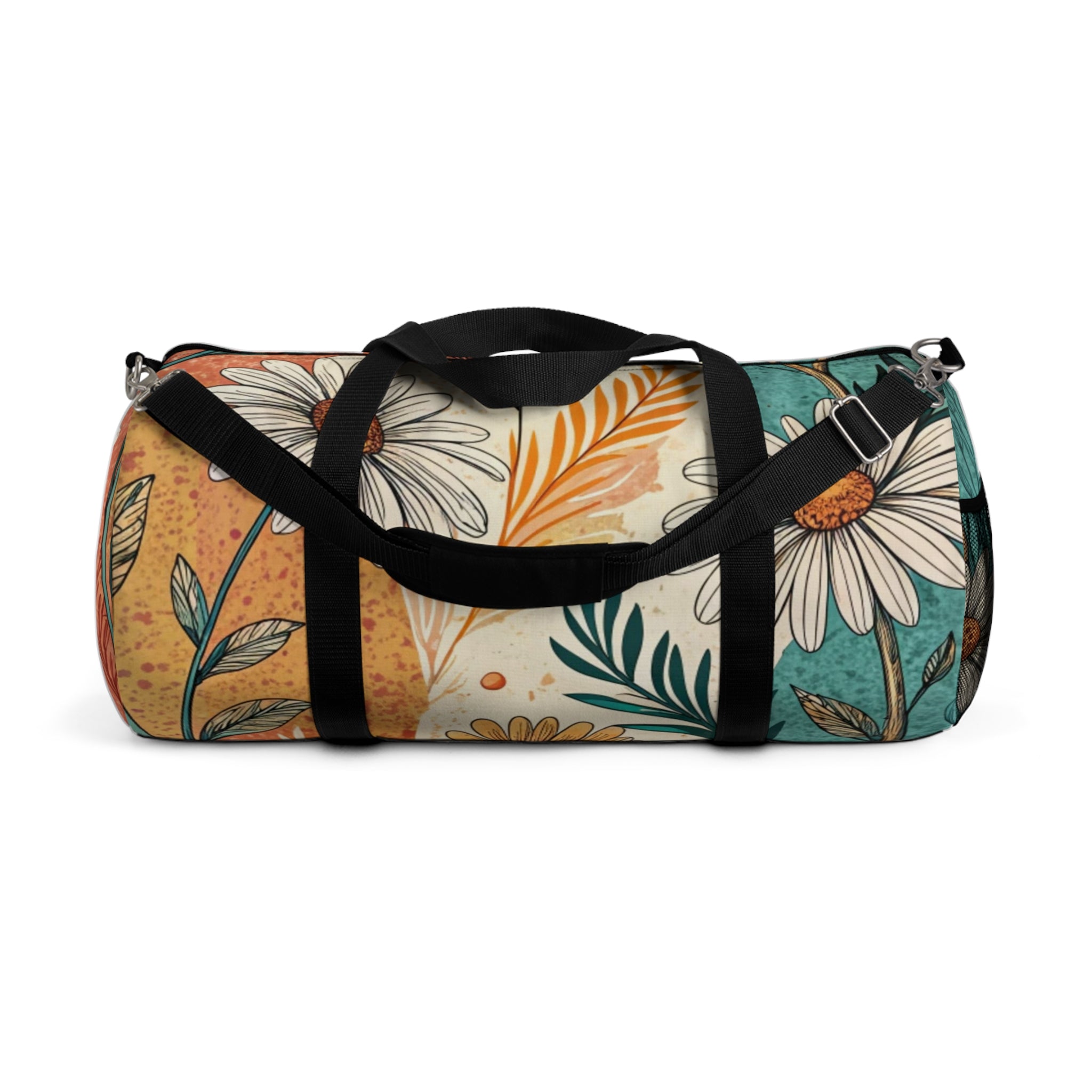 Retro Daisy Dream II Duffel Bag, Artsulli - Art is Long, Life is Short, Bags, Size, Large, , , , , 20538497066465782934