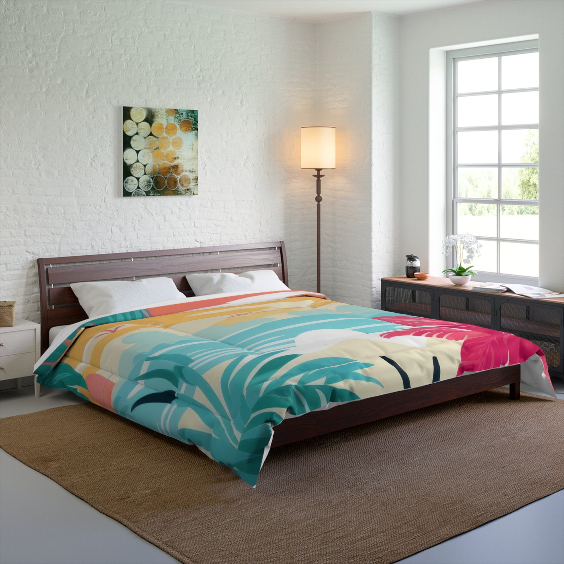 Afshar Island Dream Comforter, Artsulli - Art is Long, Life is Short, Home Decor, , , , , , , 