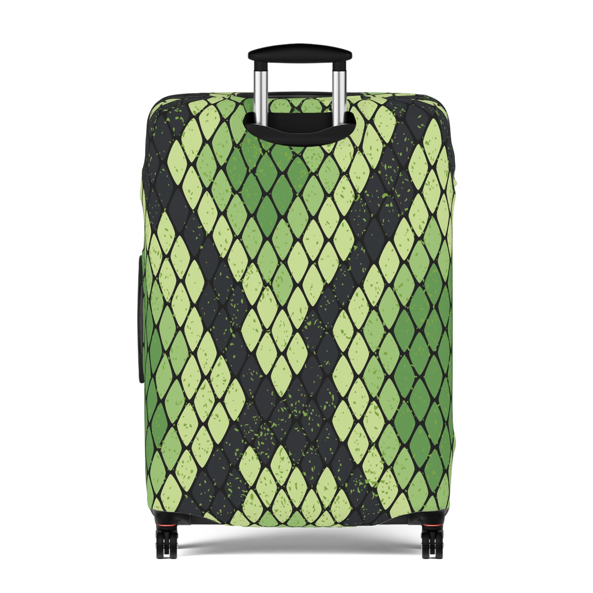 Snake Skin Green and Black Luggage Cover, Artsulli - Art is Long, Life is Short, Accessories, , , , , , , 