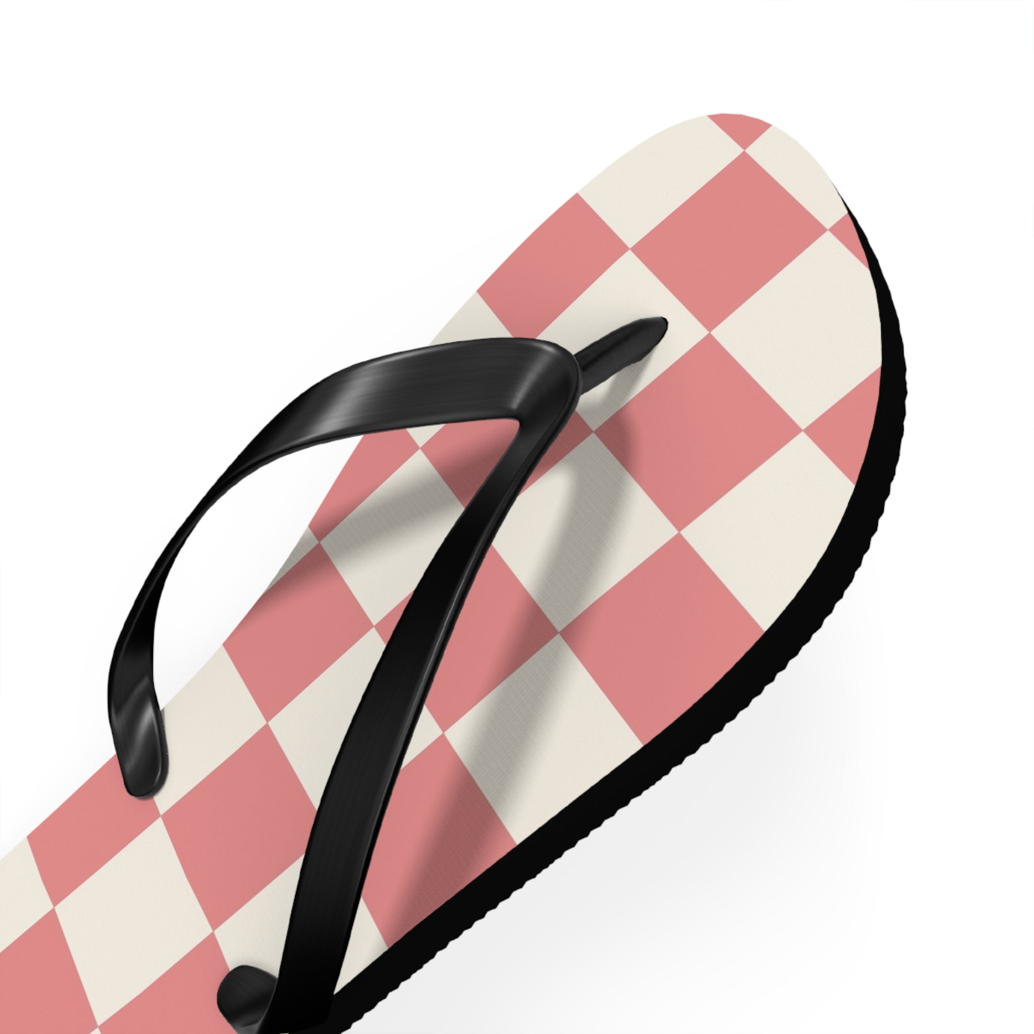 Retro Checkered Grassland Sprites Flip Flops, Artsulli - Art is Long, Life is Short, Shoes, , , , , , , 