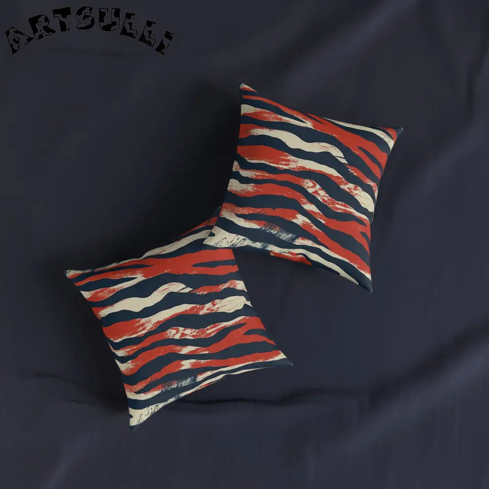 JAKKOUTTHEBXX Capricious Tiger Wave Square Pillow JAKKOUTTHEBXX