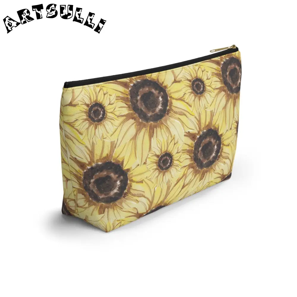 JAKKOUTTHEBXX Retro Anime Sunflower Accessory Pouch w T-bottom
