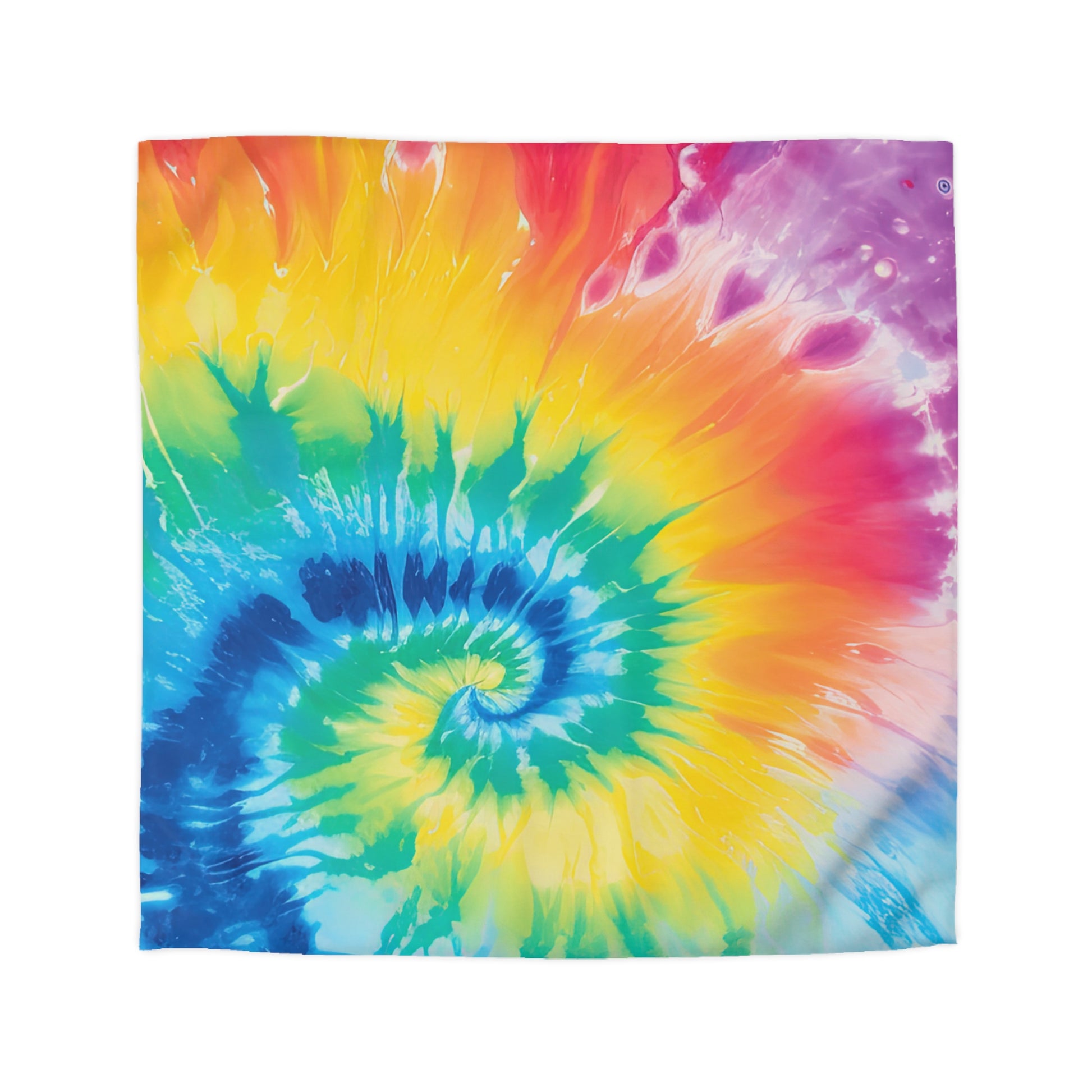 Tie Dye Microfiber Duvet Cover, Artsulli - Art is Long, Life is Short, Home Decor, Size, Queen, Color, Cream, , , 90028817096474487458