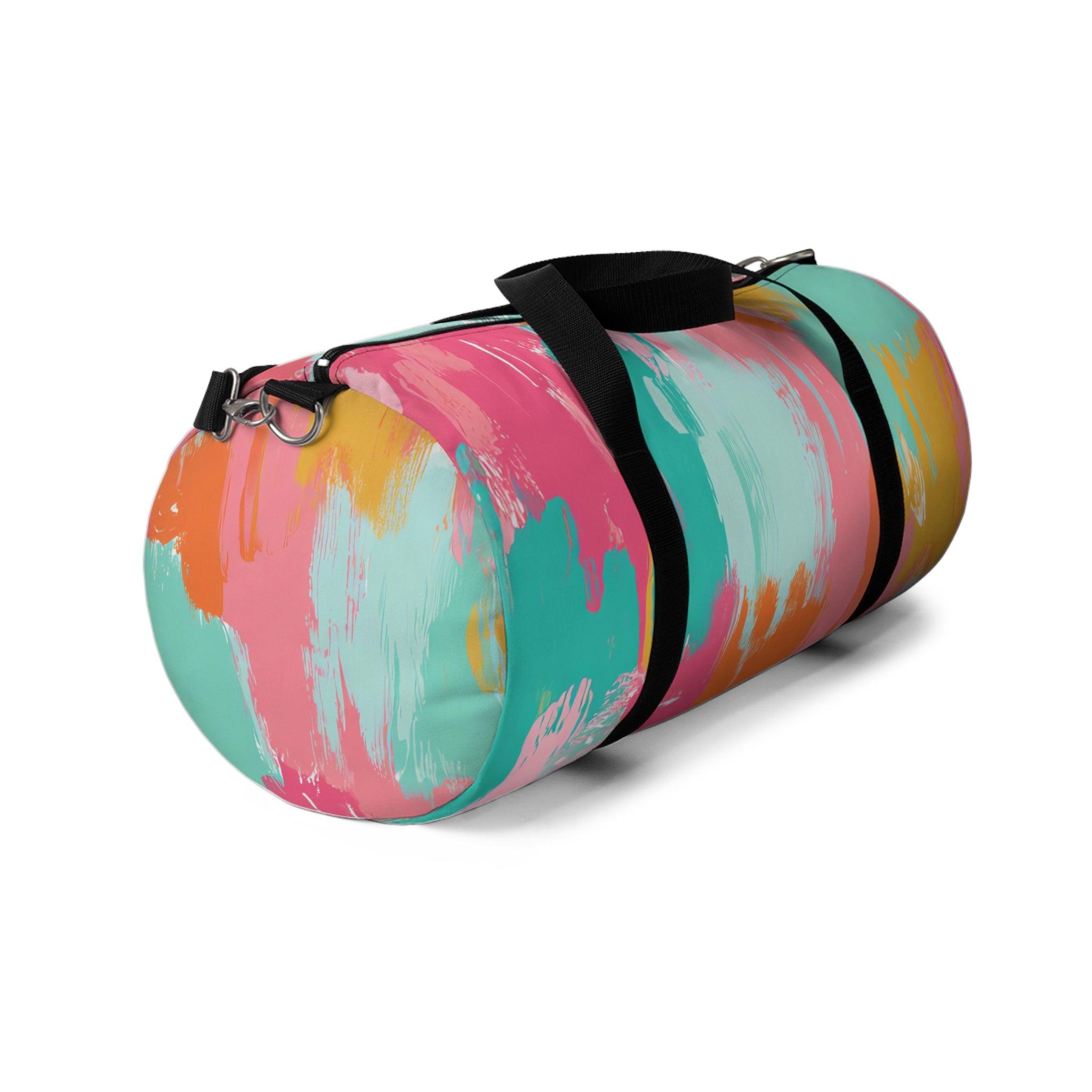 Preppy Pixel Bloom II Duffel Bag, Artsulli - Art is Long, Life is Short, Bags, , , , , , , 