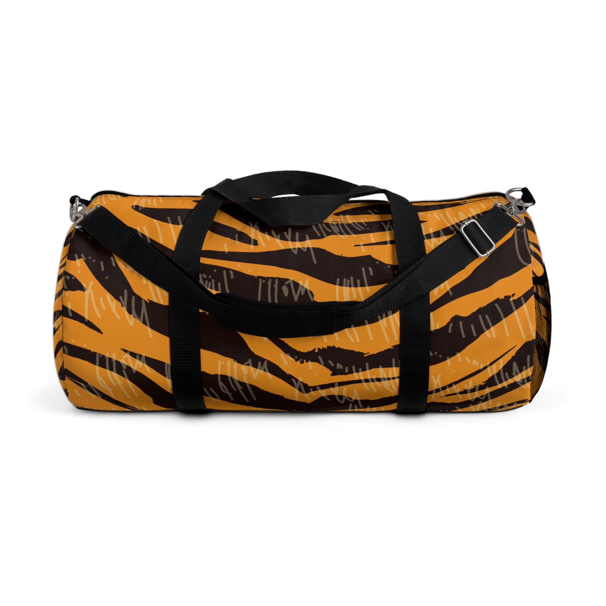 Tiger Scratches Orange & Black Duffel Bag, Artsulli - Art is Long, Life is Short, Bags, Size, Large, , , , , 12940526456544