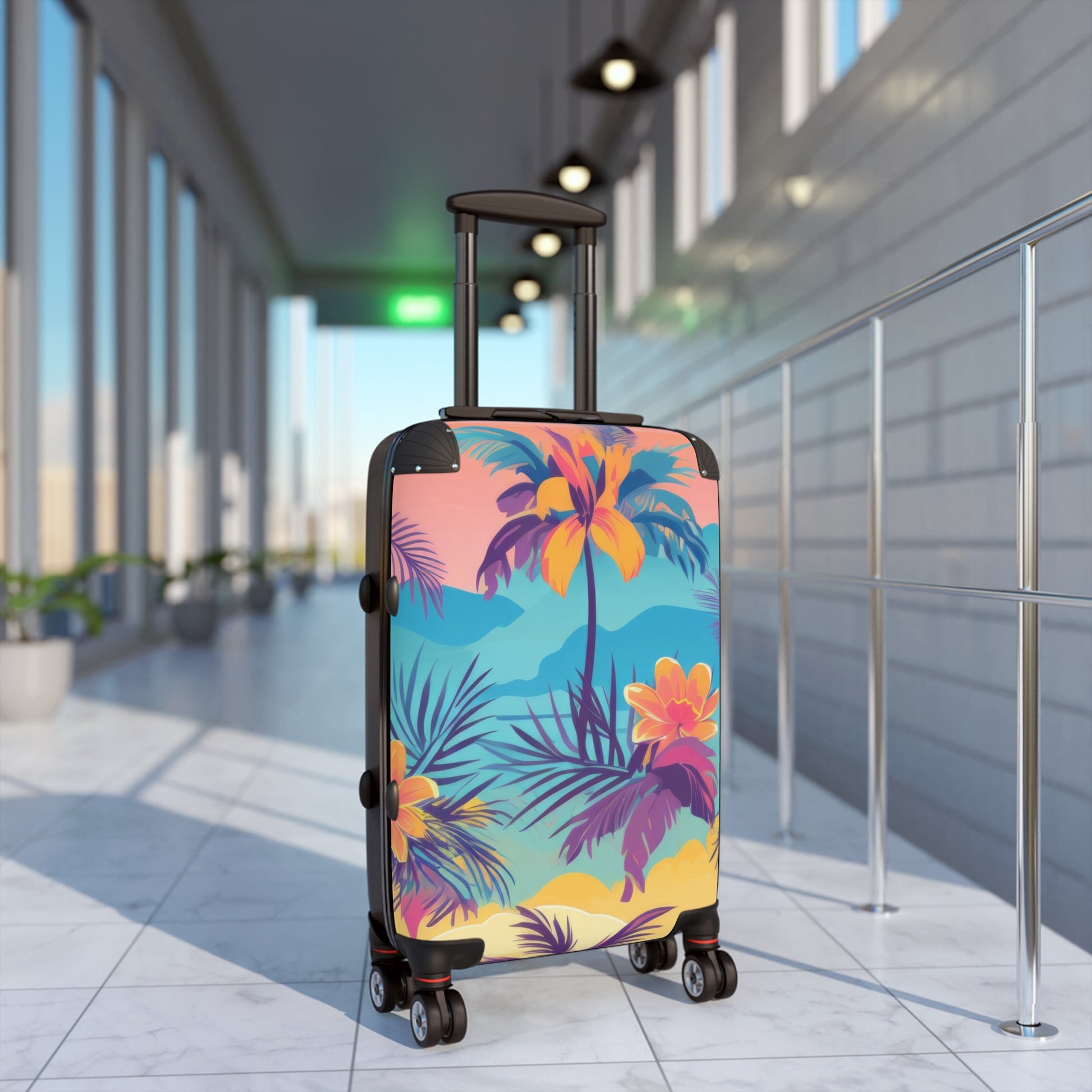 Sunset Paradise Suitcase, Artsulli - Art is Long, Life is Short, Bags, , , , , , , 