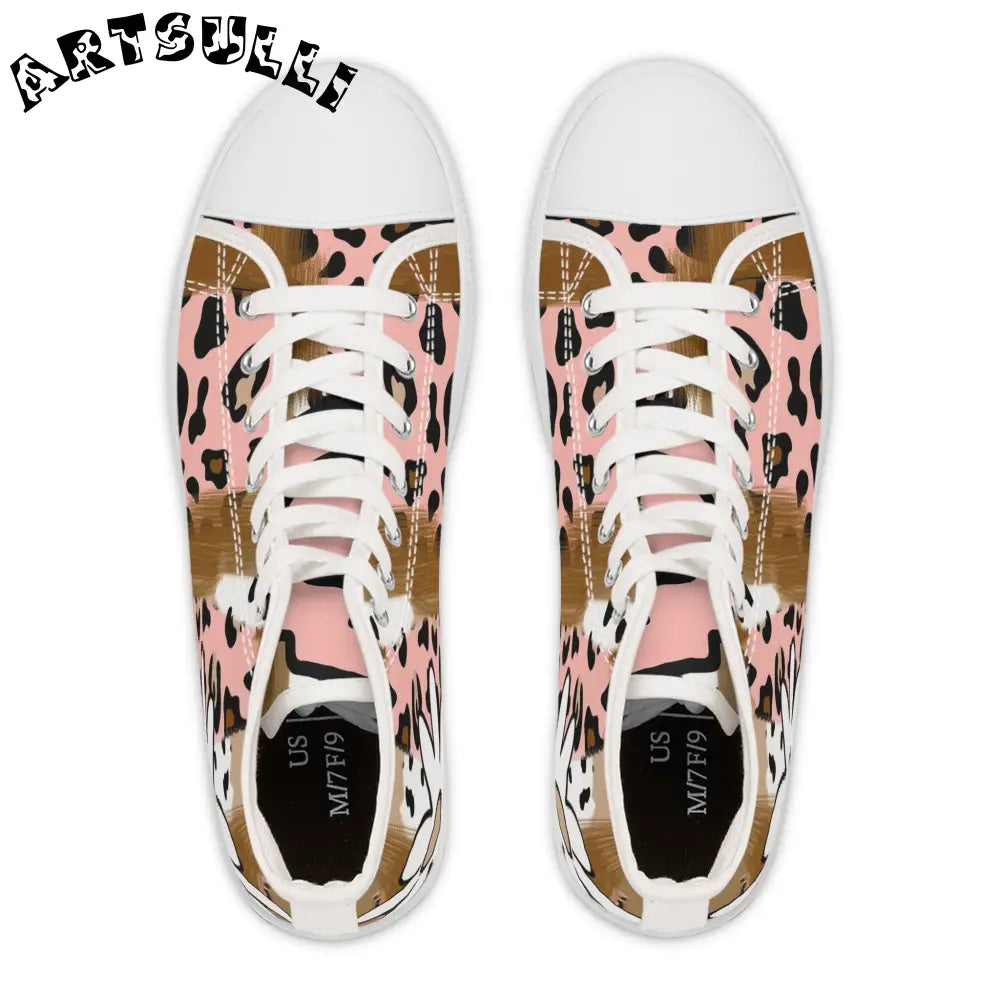JAKKOUTTHEBXX Sutfin Ghosts Pop Art Women’s High Top Sneakers