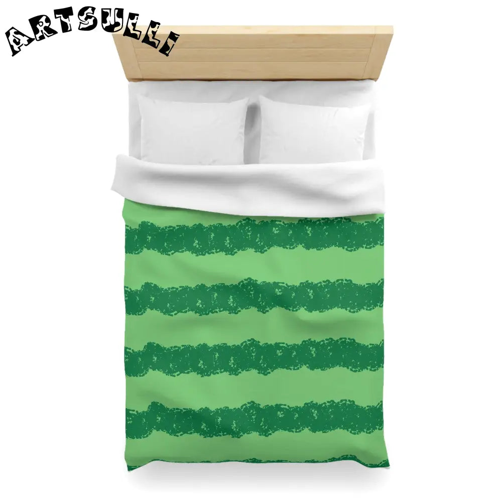 JAKKOUTTHEBXX Watermelon Green Microfiber Duvet Cover JAKKOUTTHEBXX